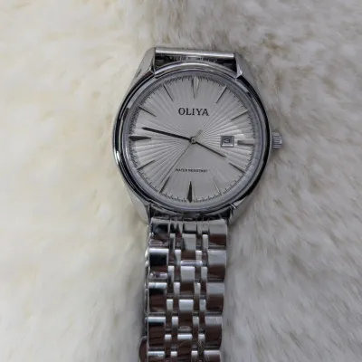  Oliya Classic White Dial Stainless Steel Watch